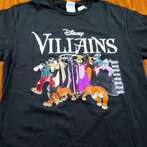 Adult Disney Villains Black Short Sleeve T-Shirt Medium and Small Available